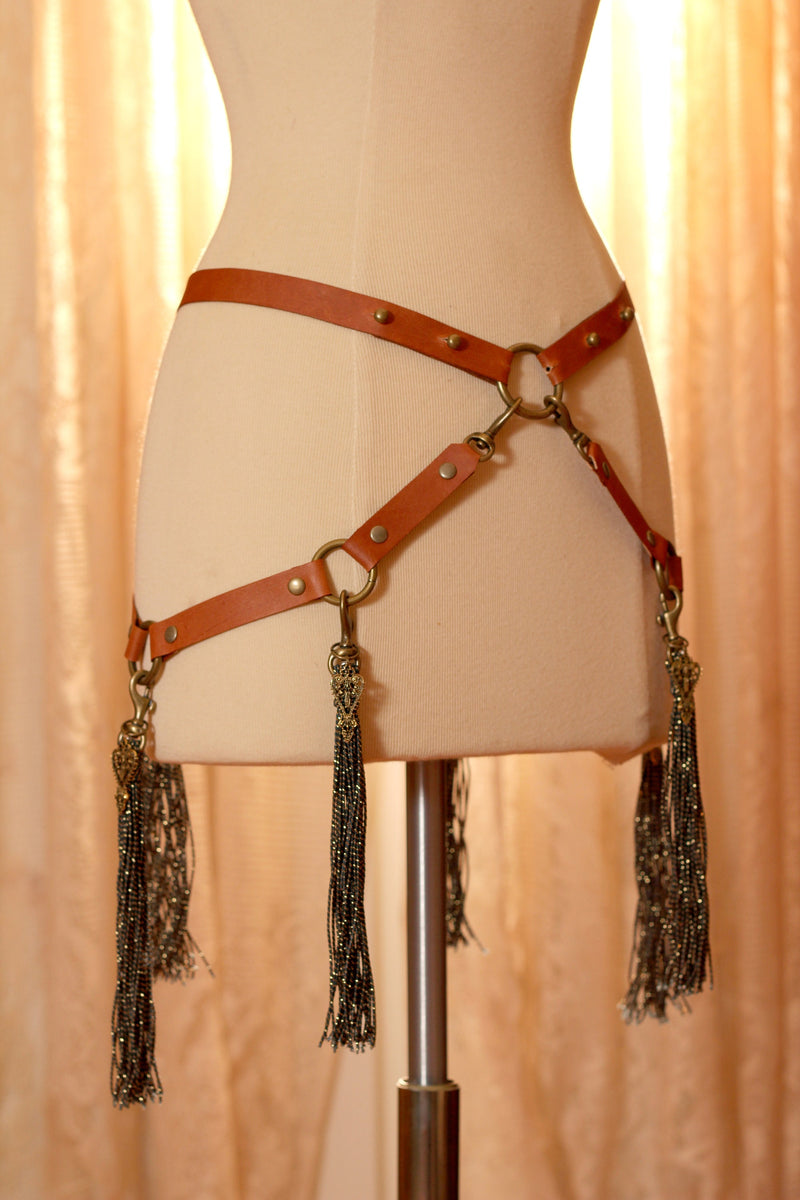 tassel tie belt