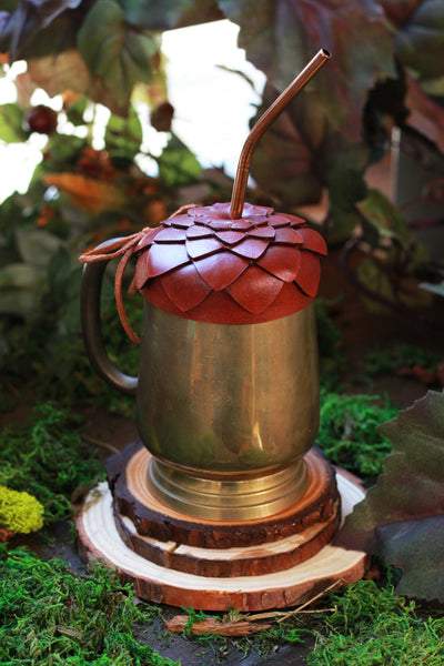 Acorn Cup Cap with Straw