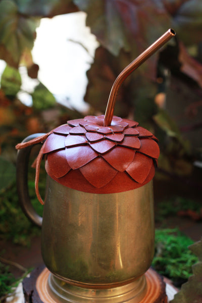 Acorn Cup Cap with Straw
