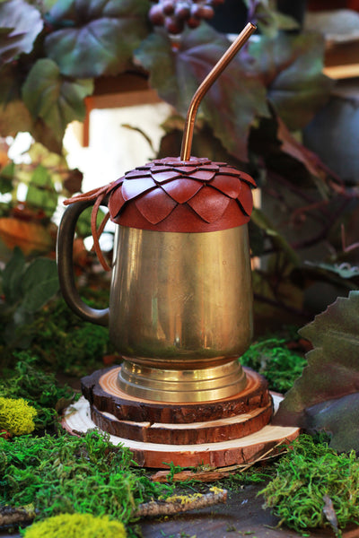 Acorn Cup Cap with Straw