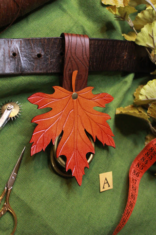 WONKY WARES - Wood Grain Skirt Hike with Autumn Maple Leaf (Single)