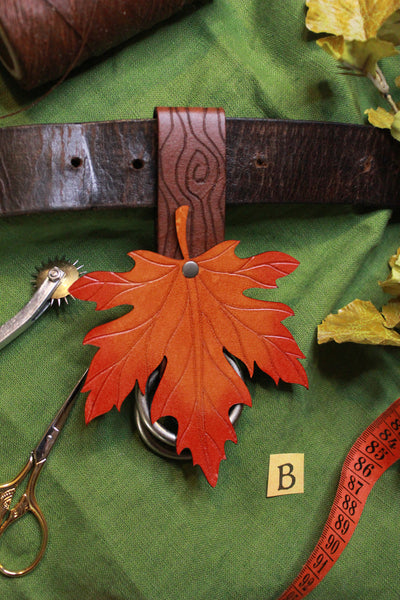 WONKY WARES - Wood Grain Skirt Hike with Autumn Maple Leaf (Single)