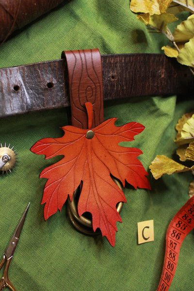 WONKY WARES - Wood Grain Skirt Hike with Autumn Maple Leaf (Single)