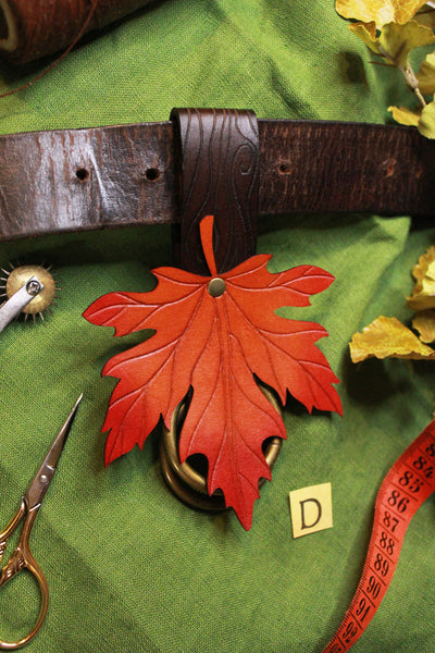 WONKY WARES - Wood Grain Skirt Hike with Autumn Maple Leaf (Single)