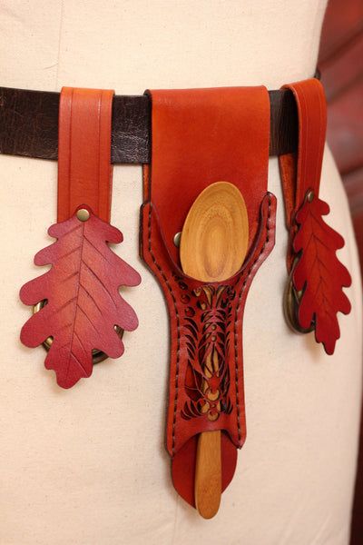 Tan Spoon Holster and Autumn Leaf Hike Accessory Set