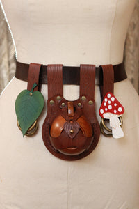 Wood Grain Teacup Holster with Mushroom and Leaf Skirt Hike Set