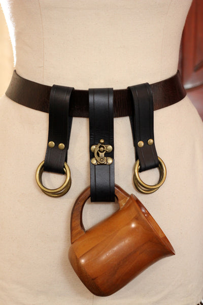 Leather Tankard Holder and Skirt Hike Set