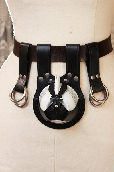 Black Teacup Holster with Skirt Hike Set