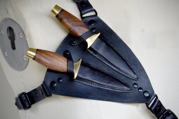 Assassin's Double Dagger Chest Sheath