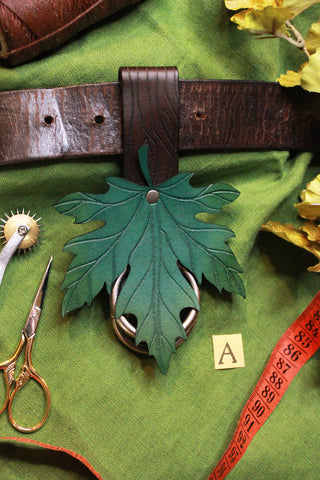 WONKY WARES - Wood Grain Skirt Hike with Green Maple Leaf (Single)