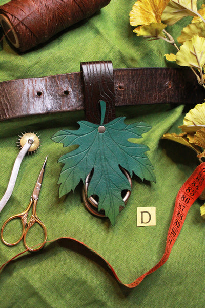 WONKY WARES - Wood Grain Skirt Hike with Green Maple Leaf (Single)