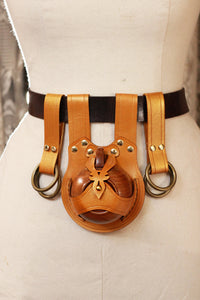 Shiny Gold Mini Teacup Holster and Skirt Hike Accessory Set