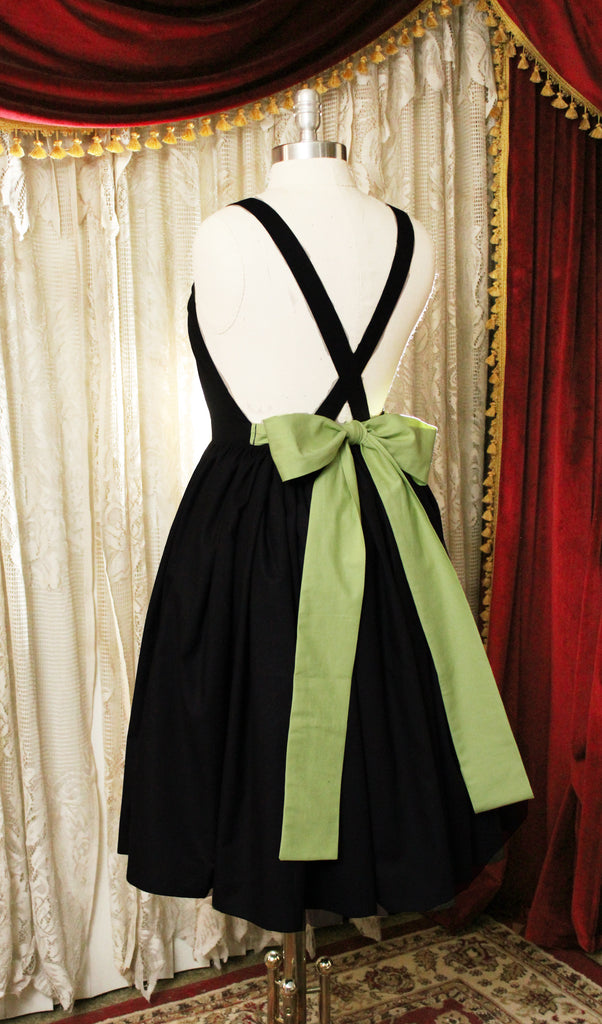 Green Pastel Goth Apron Dress with Glow in the Dark Bats Bleu Rose Designs Green Pastel Goth Apron Dress with Glow in the Dark Bats Bleu Rose Designs