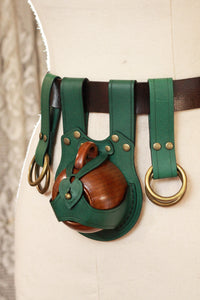 Green Mini Teacup Holster and Skirt Hike Accessory Set