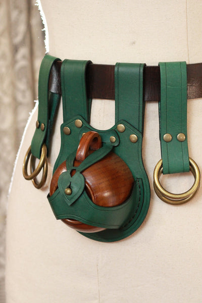 Green Mini Teacup Holster and Skirt Hike Accessory Set