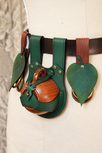 Green Teacup Holster and Leaf Skirt Hike Accessory Set