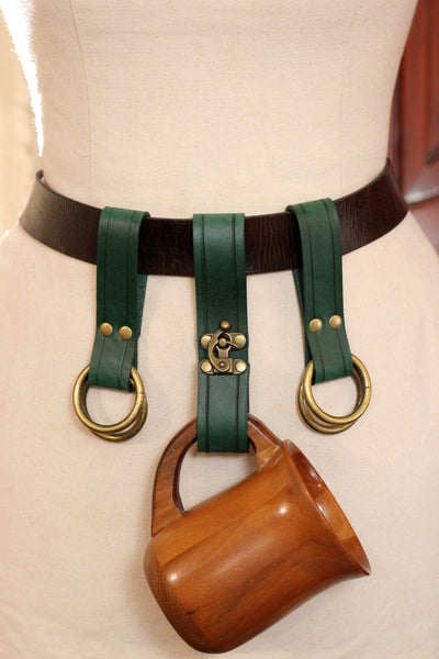 Green Tankard Holder and Skirt Hike Accessory Set