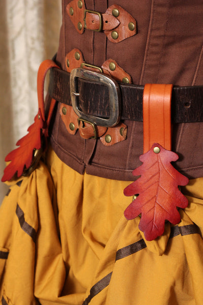 Autumn Leaf Leather Skirt Hikes (Set of Two)