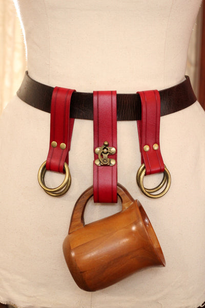 Leather Tankard Holder and Skirt Hike Set