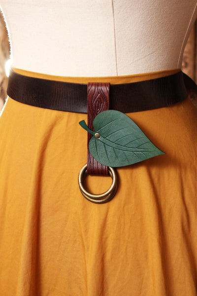 Brown Wood Grain Leaf Skirt Hike (Single)