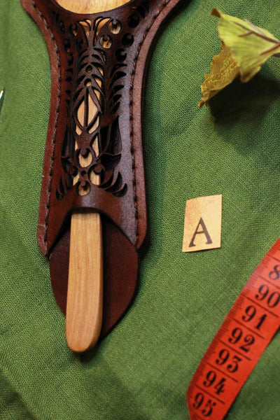 WONKY WARES - Brown Leather Spoon Holster