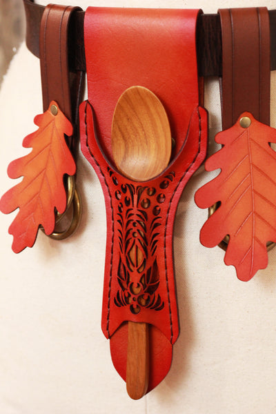 Tan Spoon Holster and Autumn Leaf Hike Accessory Set