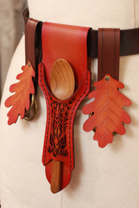 Tan Spoon Holster and Autumn Leaf Hike Accessory Set