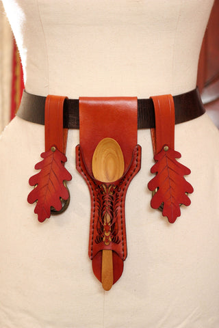 Tan Spoon Holster and Autumn Leaf Hike Accessory Set