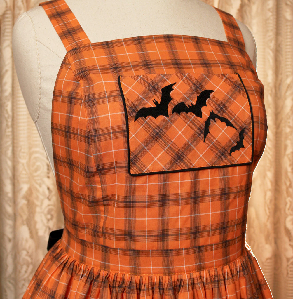 orange apron dress By Anthropologie Tie-Back Midi Apron Nap Dress